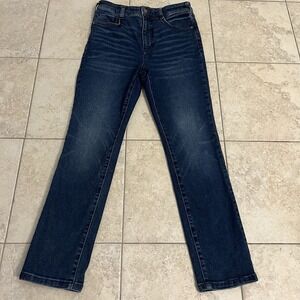 Anthropologie Pilcro Hi Rise Cigarette Med Wash Jeans Womens Size 28 EUC Stretch